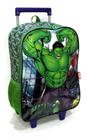 Mochila Infantil Escolar Rodinha Incrível Hulk Herói Grande