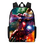 mochila infantil escolar varias estampas de personagens super herois volta as aulas