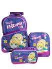 Mochila Infantil Estojo e Lancheira Flower Girl Yepp - MIF5322