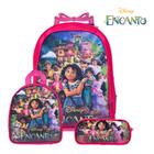 Mochila Infantil Feminina com Rodinha e Lancheira Encanto