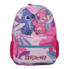 Mochila Infantil Feminina Costas Stitch Passeio Juvenil Rosa - TOYS 2U