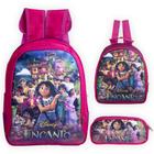 Mochila Infantil Feminina Grande Filme Encanto Escola Costas