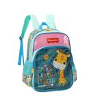 Mochila Infantil Fisher Price Costas Azul Turquesa Luxcel