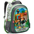 Mochila Infantil Gamecraft Grande Menino De Costas Escolar - Denlex