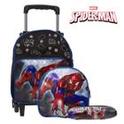 Mochila Infantil Homem Aranha Rodinhas Tam P Envio Imediato