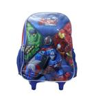 Mochila infantil luxcel avengers c/rodas