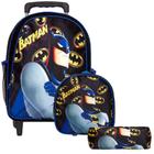 Mochila Infantil Masculina Batman Herói de Rodinhas Toys 2U