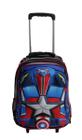 Mochila Infantil Masculina Carros America 3d Rodinhas Aulas