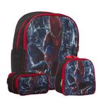 Mochila Infantil Masculina Com Lancheira Homem Aranha Costas