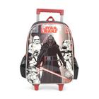 Mochila Infantil Masculina Com Roda M Luxcel Star Wars Preta