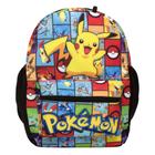 Mochila Infantil Masculina Juvenil Pokémon Pikachu Passeio