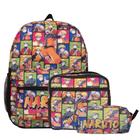 Mochila Infantil Masculina Naruto Costas Lancheira Juvenil