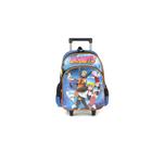 Mochila Infantil Masculina Rodinha Boruto Preto/Azul/Laranja Luxcel