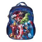 Mochila Infantil Masculina Vingadores 3D Costas Tamanho G