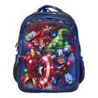 Mochila Infantil Masculina Vingadores Costas 3D Led Tam G