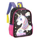 Mochila Infantil Menina de Costas Unicórnio Escolar Passeio Up4you Grande - Luxcel