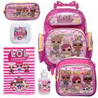 Mochila Infantil Menina Rodinha LOL Aula e Itens Toys 2U