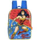 Mochila Infantil Mulher Maravilha Wonder Woman Azul Original