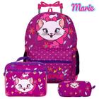 Mochila Infantil Rodinha Menina Passeio Marie Aula Toys 2U