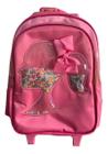 Mochila Infantil Rodinhas Escolar Meninas Boneca Laço