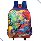 Mochila Infantil Rodinhas Superman Vs Lex Luthor Warner Bros