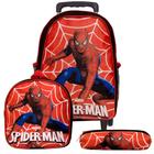 Mochila Infantil Spider Man Rodinha Lancheira Estojo Tn - Toys 2U