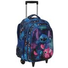 Mochila Infantil Stitch Com Rodinhas Bolsa Menino Menina