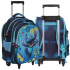 Mochila Infantil Stitch Rodinha Reforçada Passeio Creche