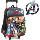 Mochila Infantil Vingadores Herois Rodinhas E Alça Marvel