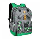 Mochila J-one Minecraft para meninos com estojo e lancheira