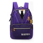 Mochila Juvenil Bolsa De Costa Wandinha Roxo - Luxcel