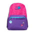 Mochila Juvenil Clio Style Rafa e Luiz Rosa/roxo