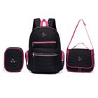 Mochila Juvenil de Costas Kit Moderno Resistente Meninas Escolar - GUELPH