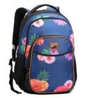 Mochila Juvenil Feminina Estampa Flores Florida Seanite