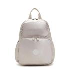 Mochila Kipling Maisie Metallic Glow Prata