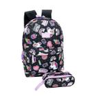 Mochila Kit Escolar Com Estojo Mfk9109