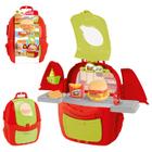 Mochila Kit Lanche Happy Food Hambúrguer - Samba Toys