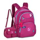 Mochila Luluca C Lancheira Kit Escolar Feminino Juvenil Rosa