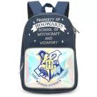 Mochila luxcel harry potter azul holográfico