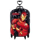 Mochila Mala de Rodinhas Infantil 3D Homem De Ferro Maxtoy