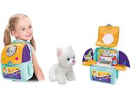 Mochila / Maleta Pet Shop de Brinquedo - Adotados Pet Care 2 em 1 Fun