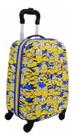 Mochila Malinha Infantil Mala Escolar Minions 4 Rodinha 360