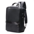 Mochila masculina couro legítimo slim premium para notebook