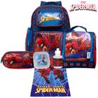 Mochila Masculina Juvenil Spider Man com Lancheira Toys 2U