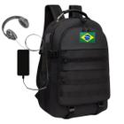 mochila masculina militar cabo de aço com entrada usb fone 45l reforçada impermeavel escolha a sua