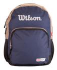 mochila masculina wilson azul com marrom