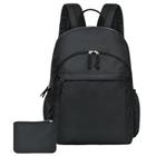 Mochila Mefawi Classical Basic preta resistente à água 15,6"