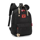 Mochila Menina Disney Mickey Mouse Luxcel Preto de Costas