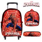 Mochila Menino Escolar Juvenil Carrinho Spider Man Herói TN