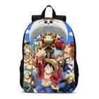 Mochila Meninos Bolsa Luffy e Seus Amigos Modelo Anime Escolar Novidade